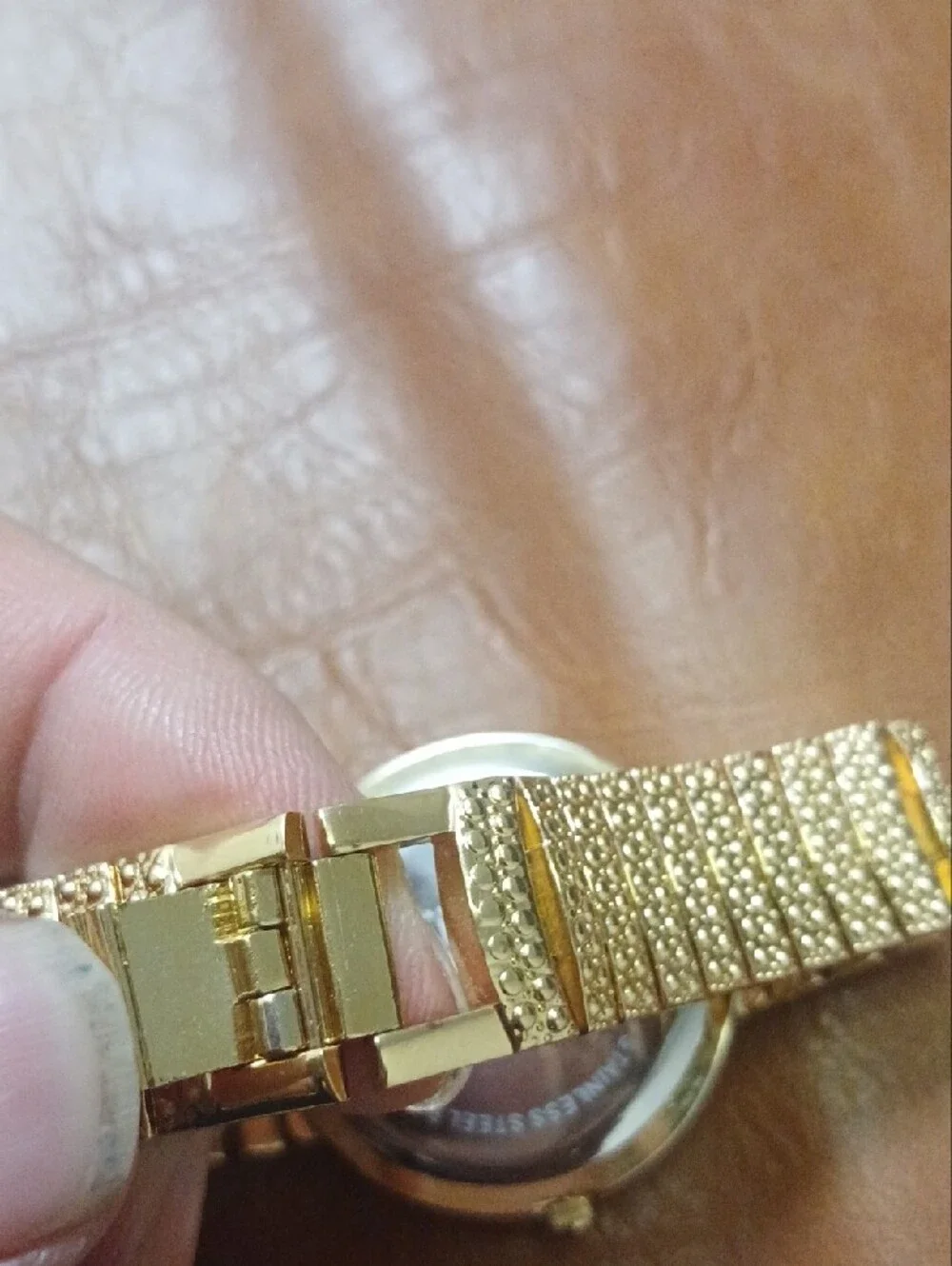 Burgi Women's Diamond Accent Crystal Watch